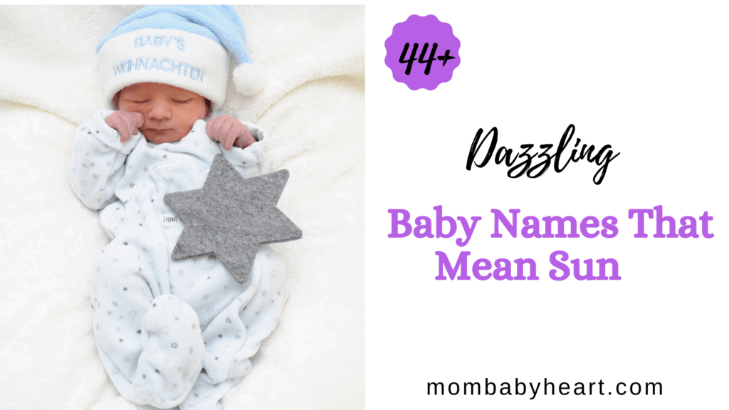 Image of names that mean sun