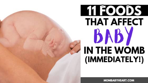image of foods that affect baby in the womb immediately