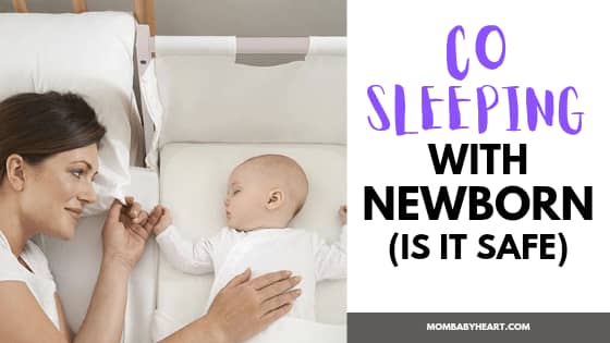 Image of co-sleeping with newborn