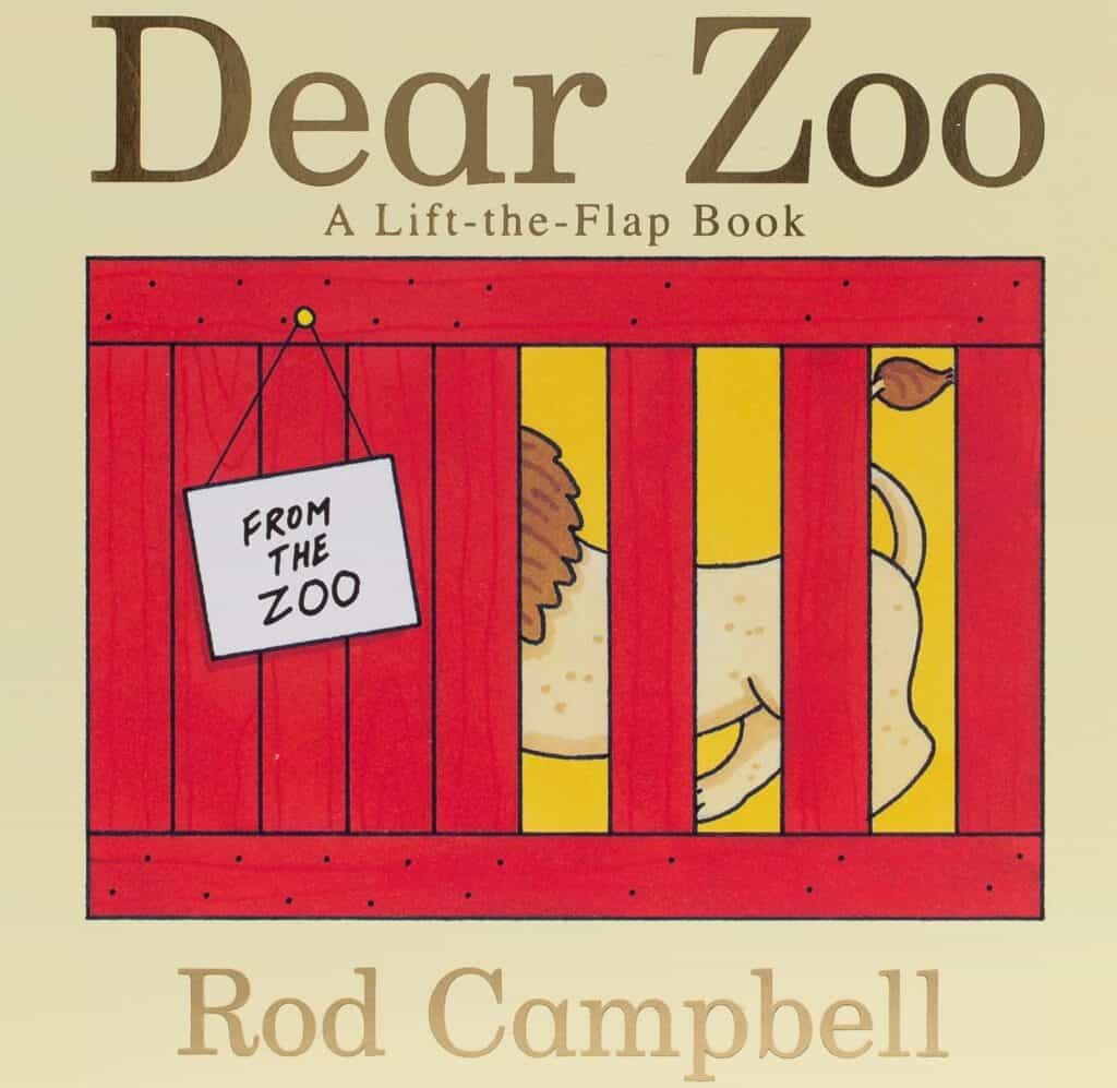 Photo of Dear Zoo: A Lift-The-Flap Book by Rod Campbell; one of the best books for 1 year olds