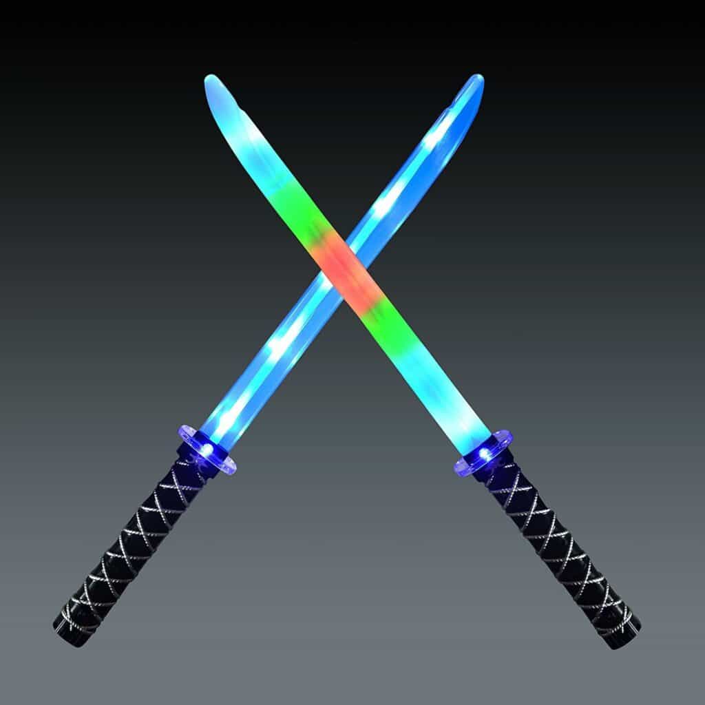Photo of JOYIN 2 Deluxe Ninja LED Light toy sword and shield