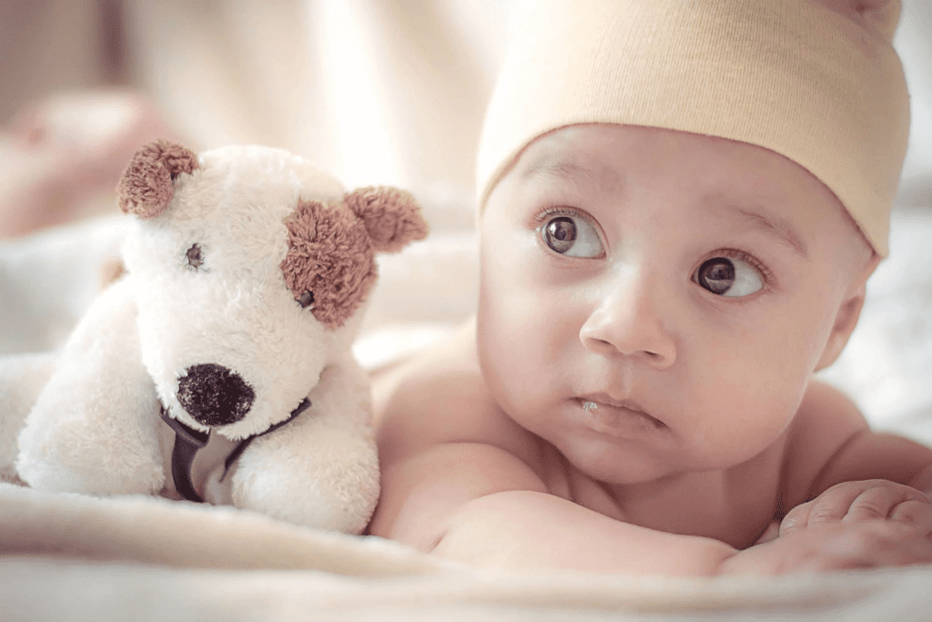 Photo of a baby boy; names that mean success are great