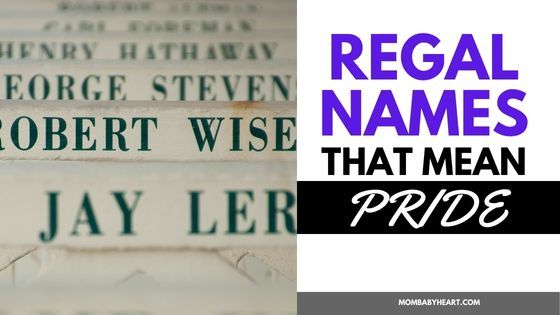 image of names that mean pride