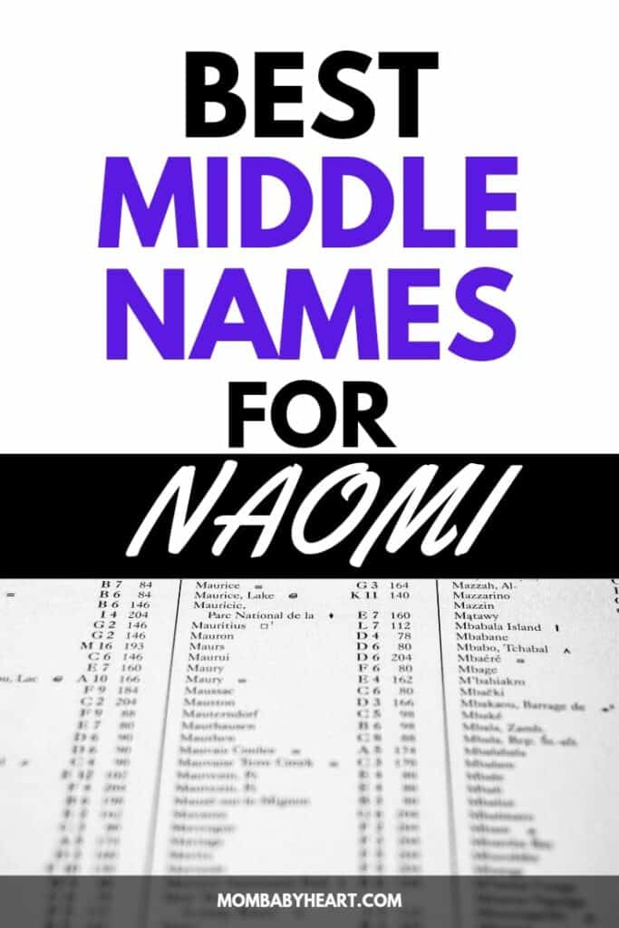 image of middle names for Naomi
